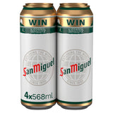 San Miguel Premium Lager Beer Cans 4x568ml All beer Sainsburys   