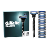 Gillette Mach3 Razor for Men 1 Gillette Razor 12 Blade Refills GOODS Boots   