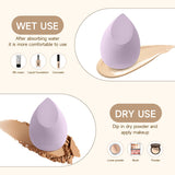 Livingandhome makeup sponge for dry and wet use purple (British brand)