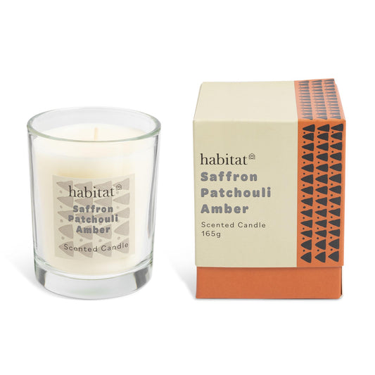 Habitat Saffron, Patchouli & Amber Boxed Candle GOODS Sainsburys   
