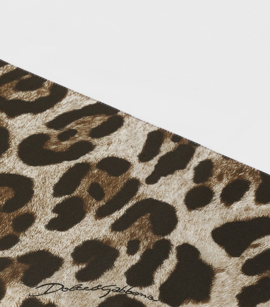 Dolce&Gabbana Casa leopard print king flat sheet 260cm x 280cm - British product
