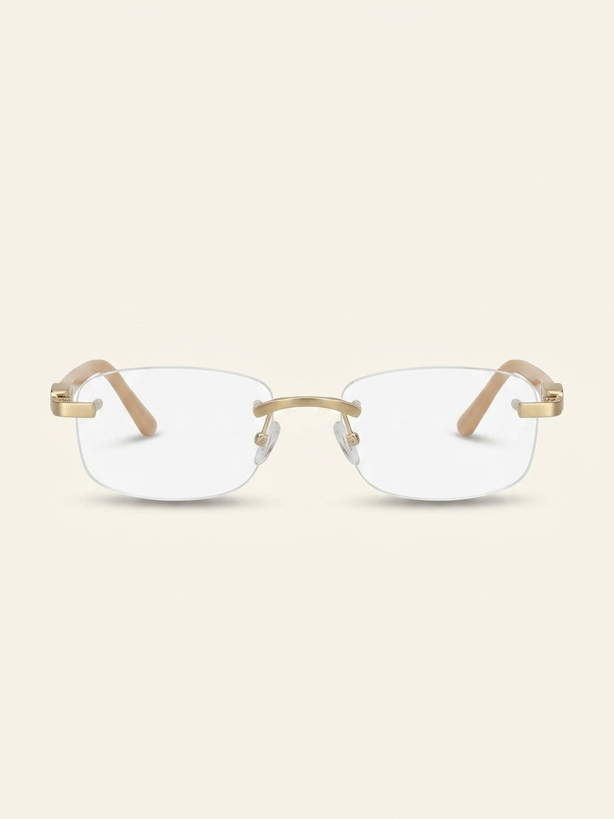 Cartier CT0048O rectangular metal eyeglasses (British brand)