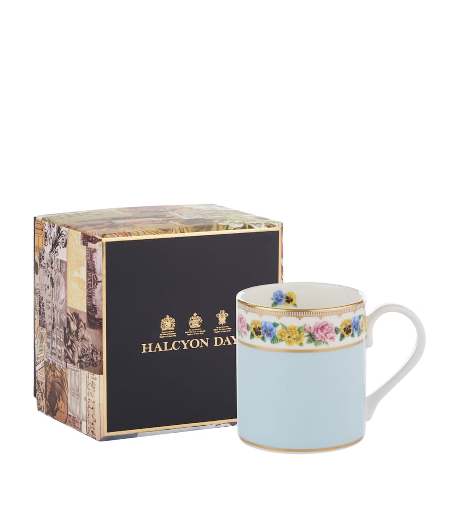 Halcyon Days Shell Garden Floral Mug, UK version