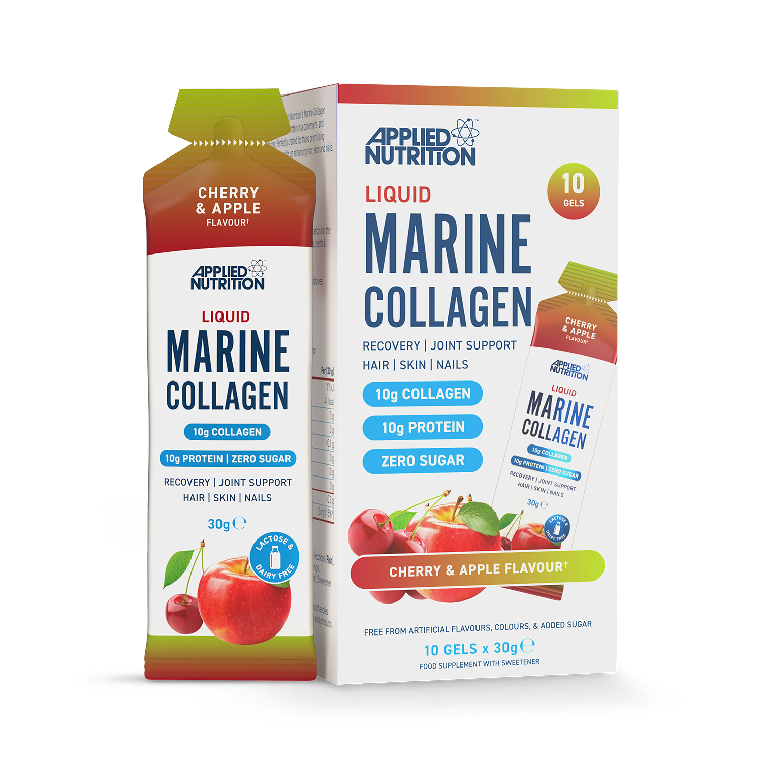 Applied Nutrition marine collagen cherry apple sachets - British product