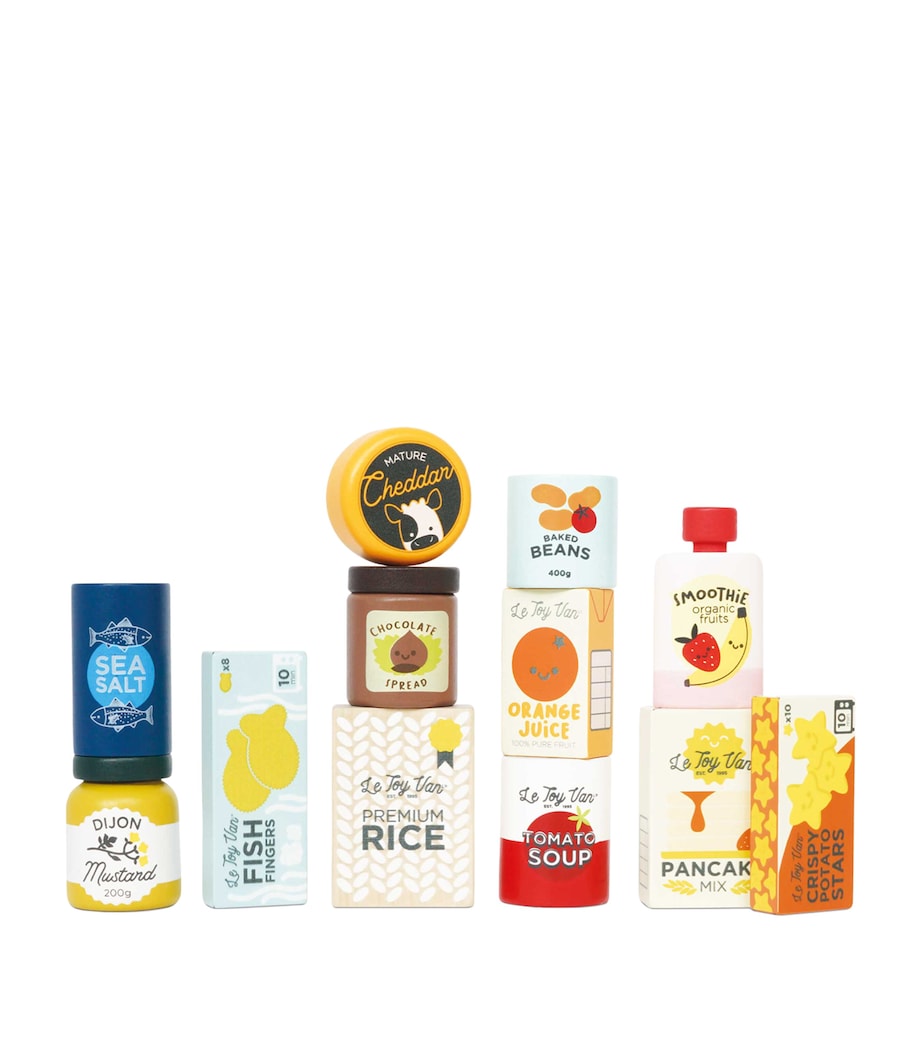Le Toy Van toy grocery set weekly shop 12 pieces, UK version