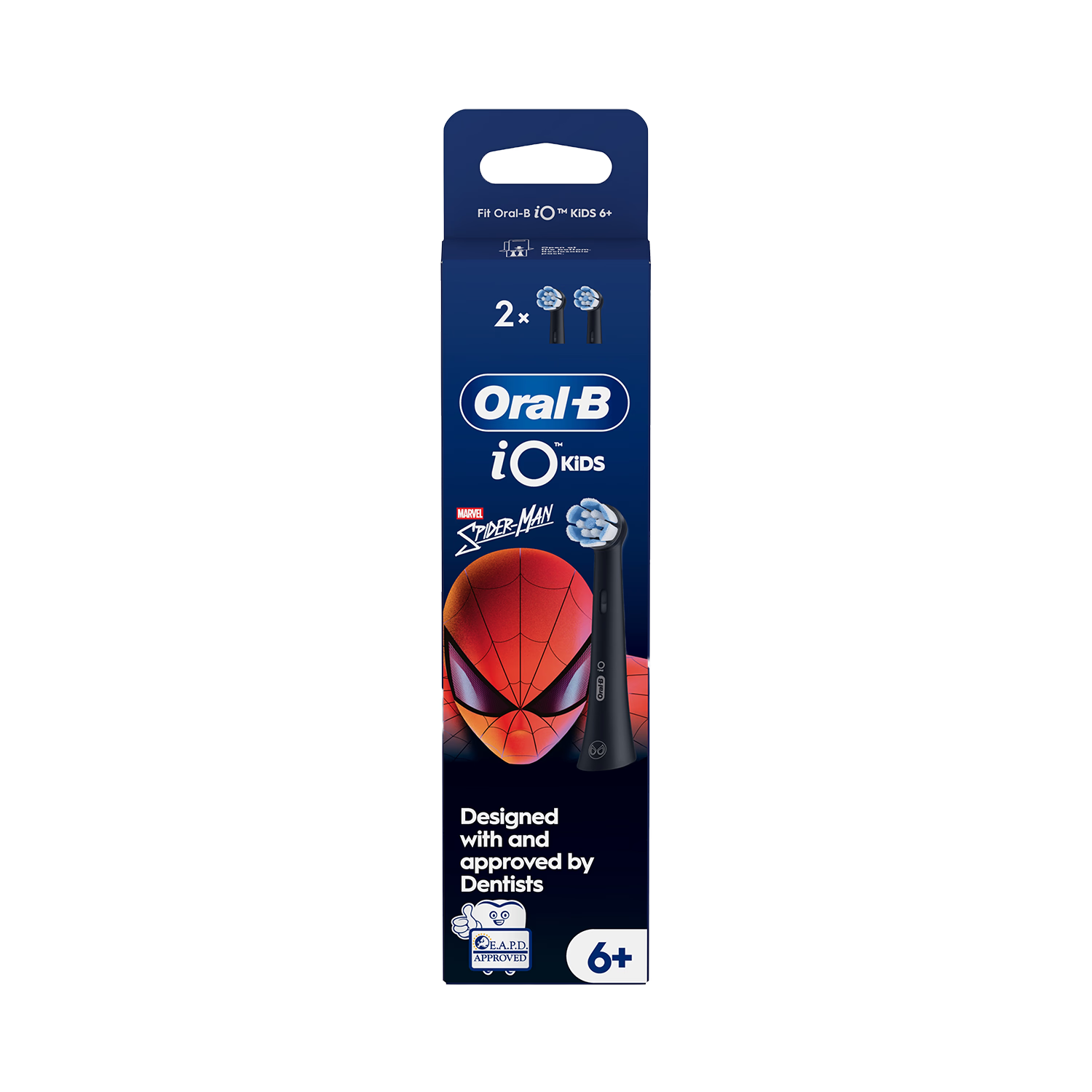 Oral-B toothbrush head Spiderman 2 pack, imported from the UK