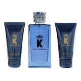 Dolce & Gabbana K gift set with EDP, balm, gel (British brand)
