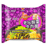Unif 100 instant noodles with beef and sauerkraut, imported from the UK