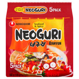 Nongshim Neoguri Ramyun Seafood & Spicy Instant Noodles 5 x 120g (600g) GOODS ASDA   