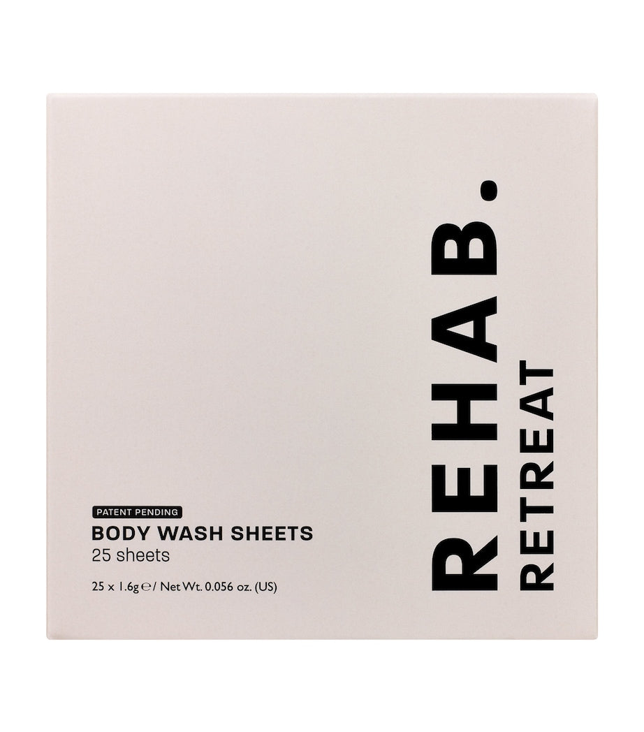 REHAB Retreat body wash sheets 40 pack - British product