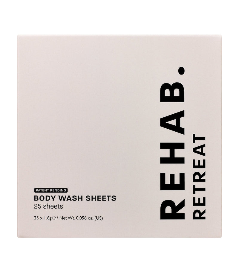 REHAB Retreat body wash sheets 40 pack - British product