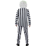 Smiffys Beetlejuice mens costume set jacket trousers tie (British brand)