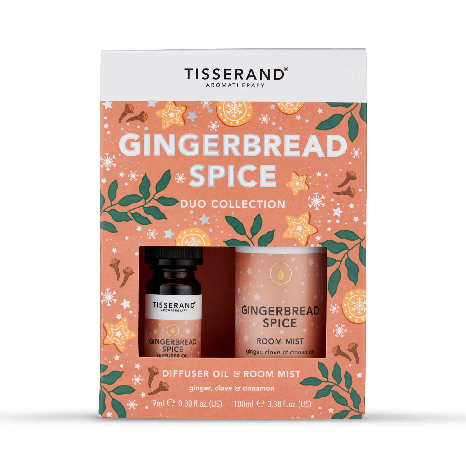 Tisserand Gingerbread Spice Duo Kit aromatherapy set, UK version