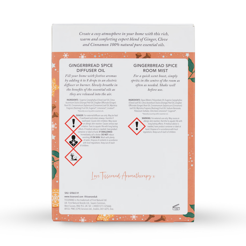 Tisserand Gingerbread Spice Duo Kit aromatherapy set, UK version