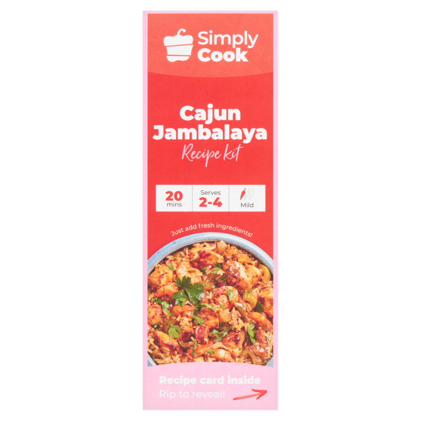 Simply Cook Cajun Jambalaya Recipe Kit 60g GOODS ASDA   