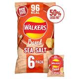 Walkers Baked Sea Salt Multipack Snacks   6 per pack