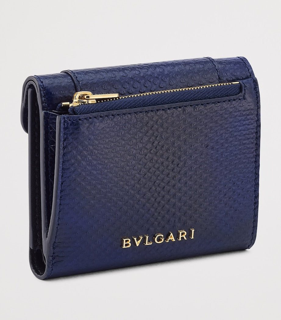 Bvlgari Serpenti Forever compact karung leather wallet, UK version