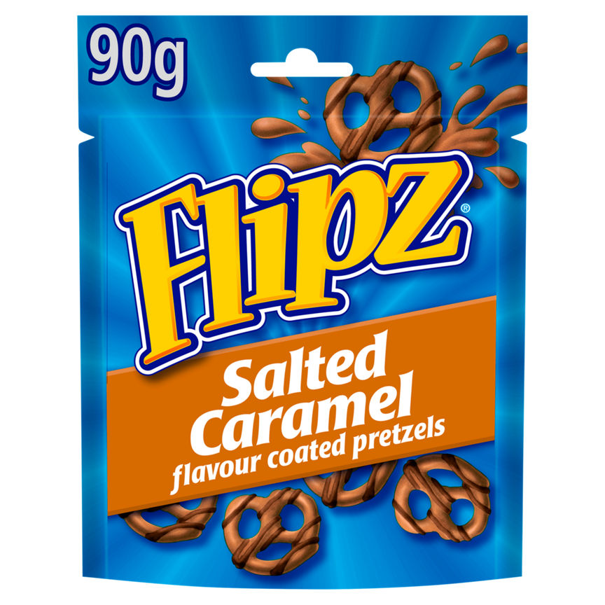 Flipz Salted Caramel Flavour Coated Pretzels GOODS ASDA   