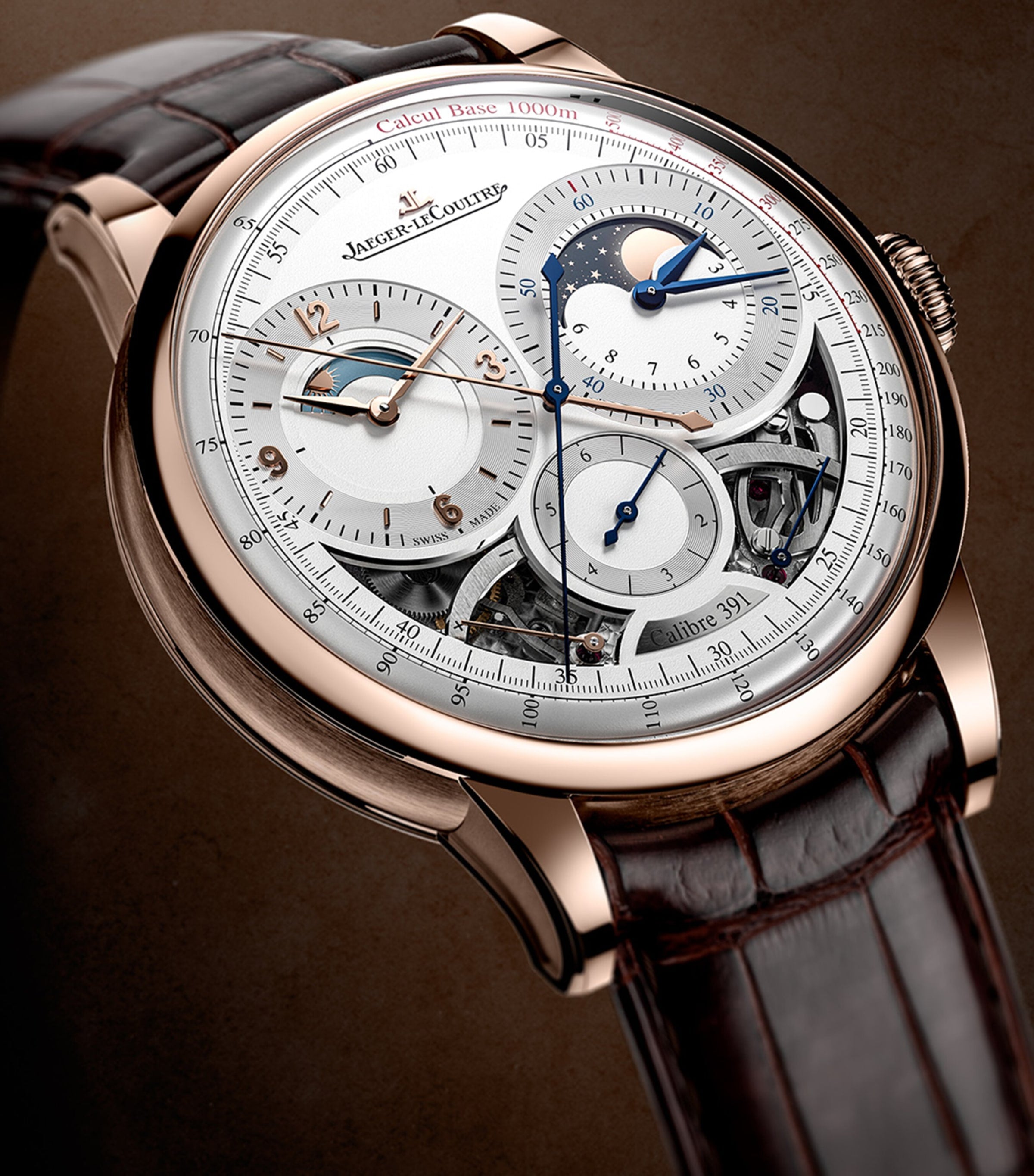 Jaeger-LeCoultre Duometre Chronograph Moon watch pink gold 42.5mm, UK version