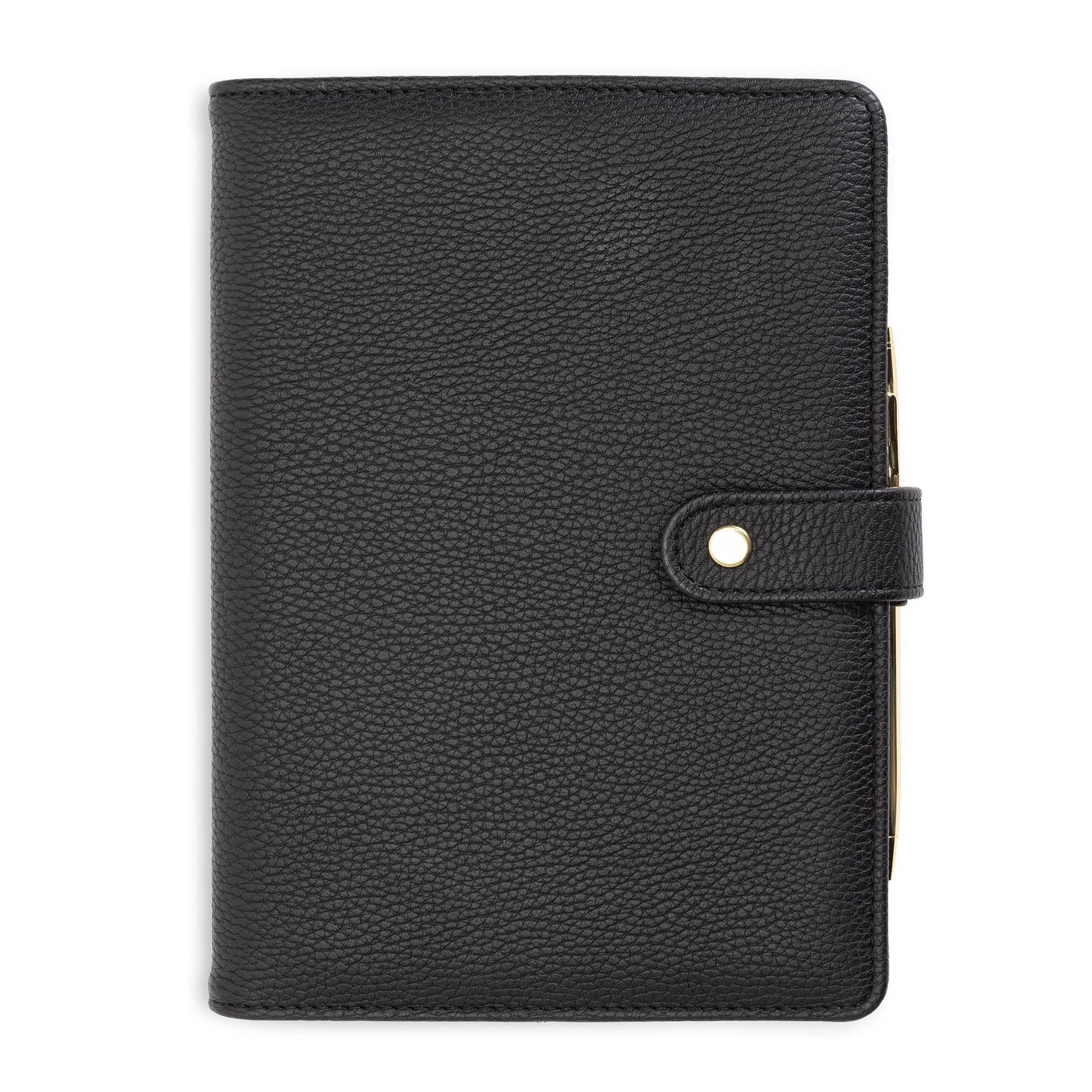 Habitat Palm Nubuck Book Black A5 GOODS Sainsburys   