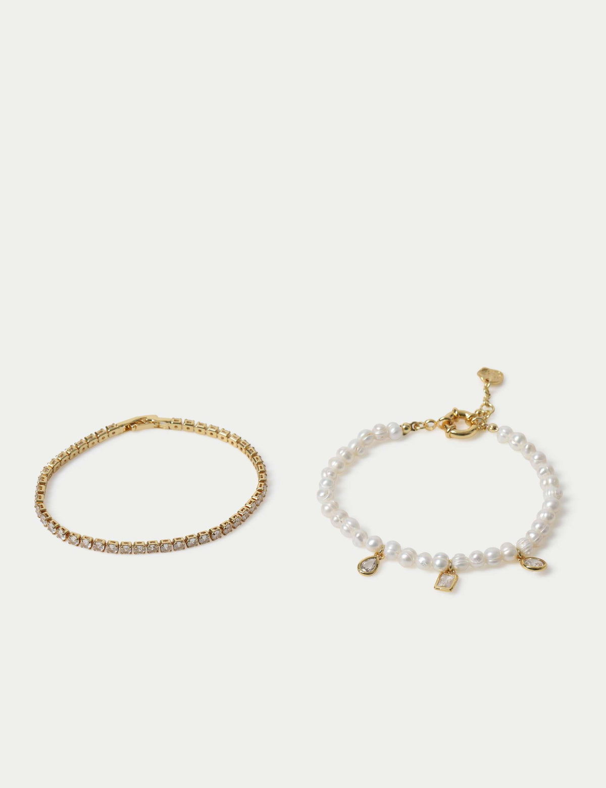 18k gold plated pearl bracelet, UK version