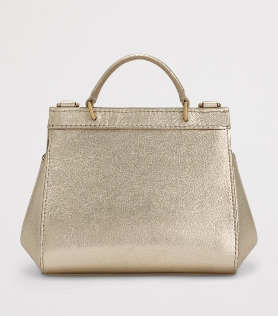 Dolce&Gabbana Kinder Leder Henkeltasche, importiert aus dem Vereinigten Königreich