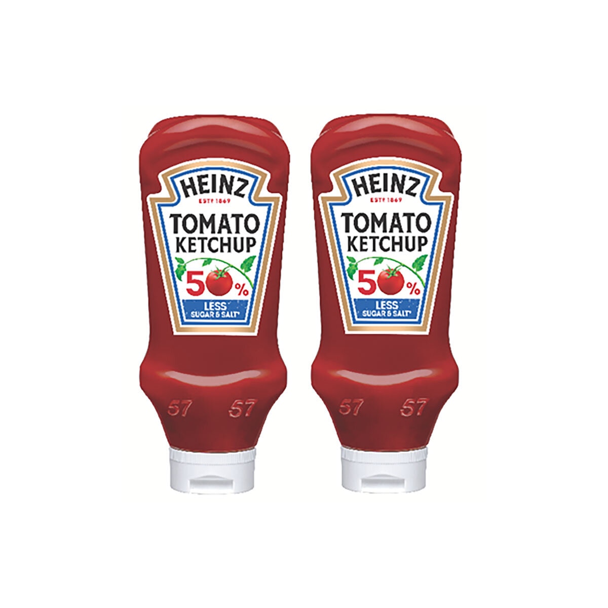 Heinz tomato ketchup 50/50 2 x 880g, UK version
