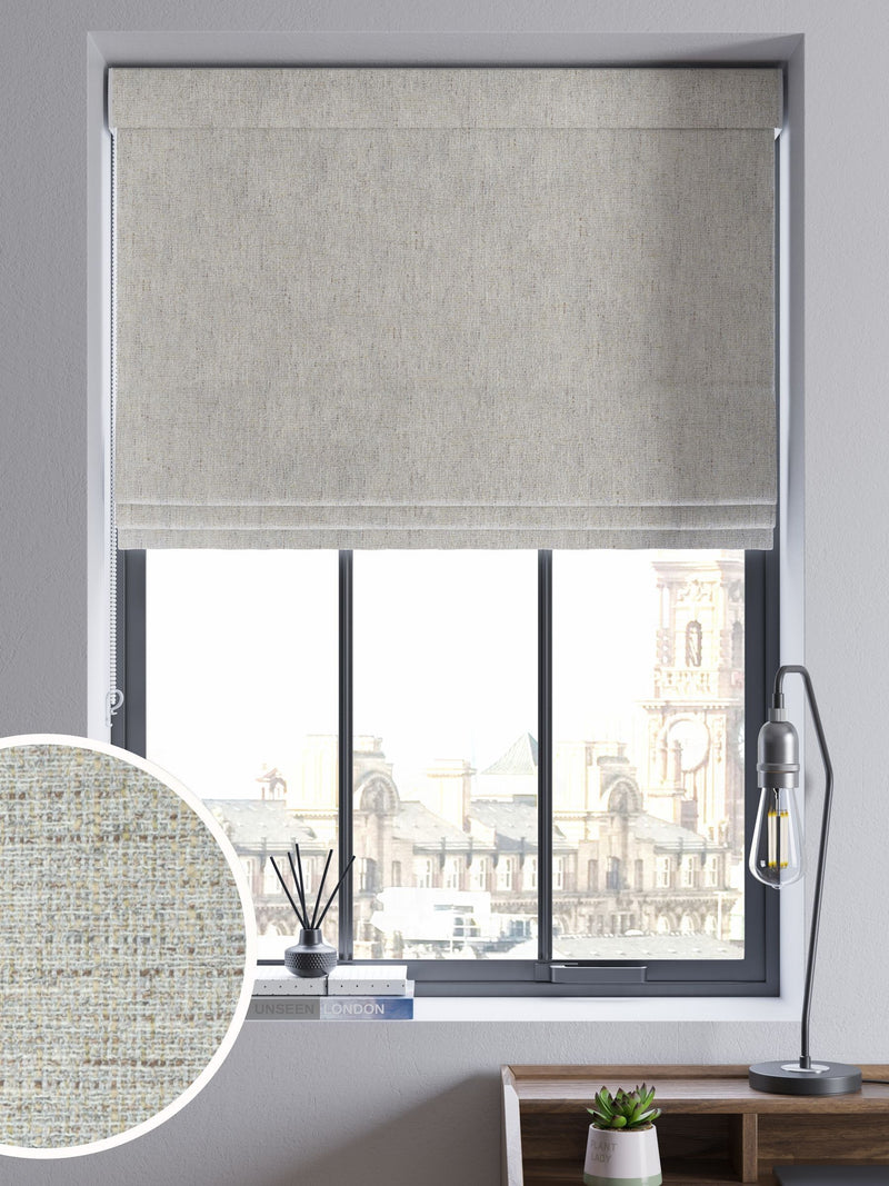 Next natural textured roman blinds made to measure, imported from the UK