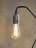 Brooklyn black matte table lamp with retro bulb, imported from the UK
