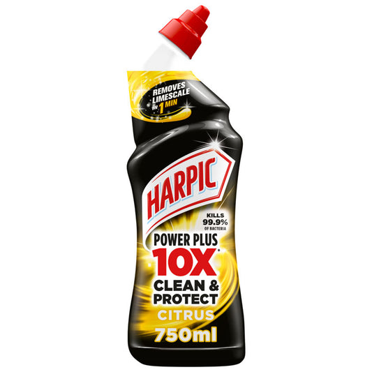 Harpic Power Plus Toilet Cleaner Gel, Citrus Fresh Scent Accessories & Cleaning ASDA   