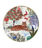 Gien Jardin du Palais canape plates set of 4, imported from the UK