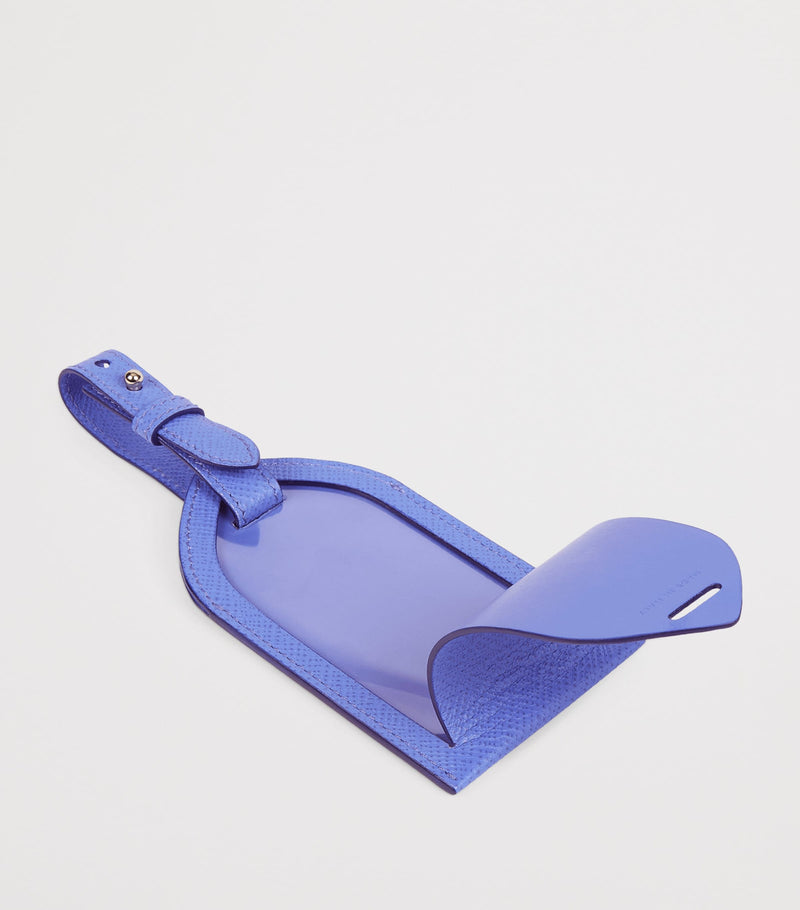 Smythson calfskin Panama luggage tag (British brand)