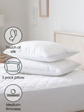 Sleep In Silk firm pillows set of 2 (British brand)