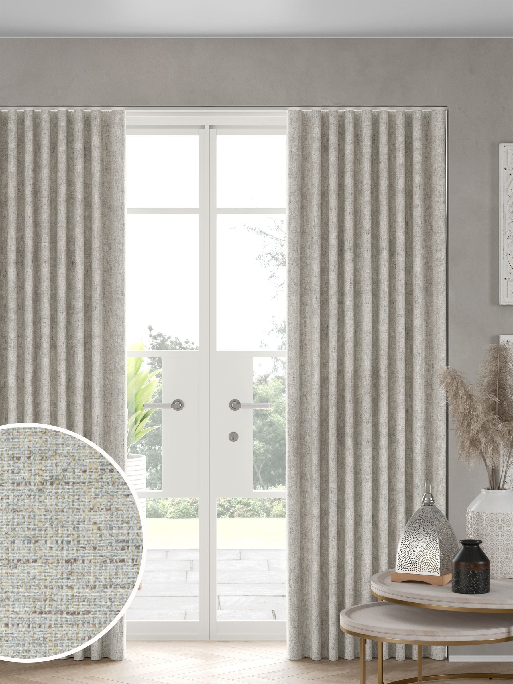 Next natural textured made to measure curtains (British brand)