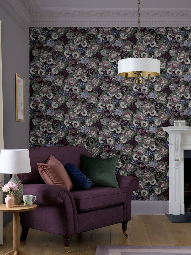 Laura Ashley Honnington Peonies wallpaper sample A4 - British product