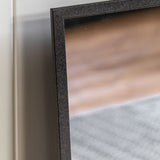 Gallery Chafford black window mirror 80x110cm, UK version