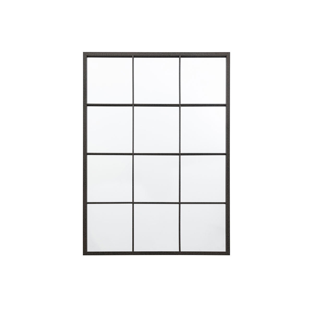 Gallery Chafford black window mirror 80x110cm, UK version