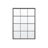 Gallery Chafford black window mirror 80x110cm, UK version