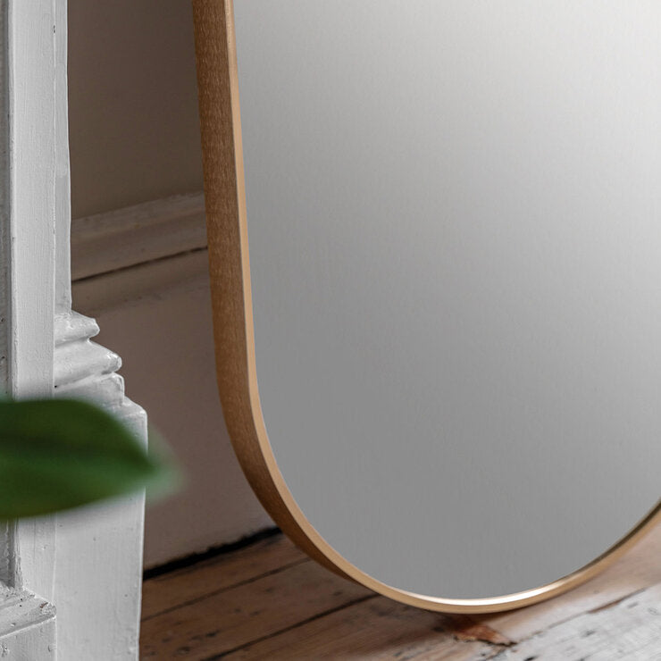 Gallery gold leaner mirror 150 cm - British product