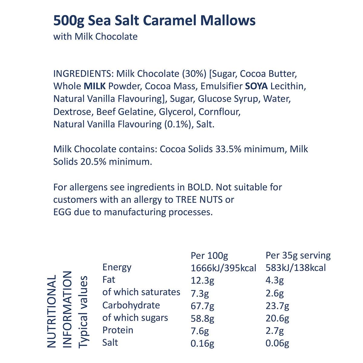 J.Charles Sea Salt Caramel Mallows, 500g GOODS Costco UK