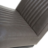 Shankar grey faux leather cantilever bar stool 2 pack (British brand)