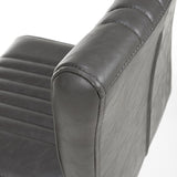 Shankar grey faux leather cantilever bar stool 2 pack (British brand)
