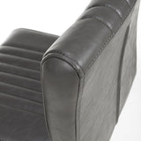 Shankar grey faux leather cantilever bar stool 2 pack (British brand)