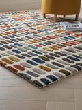 Multicoloured Sketch Wool Rug