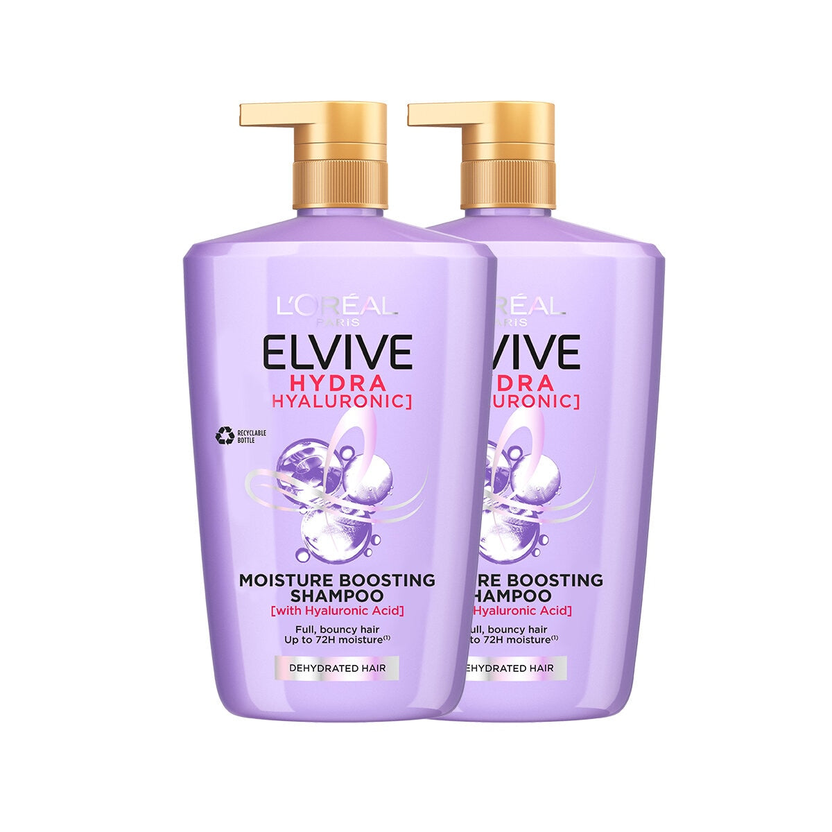 L'oreal Elvive Hydra Hyaluronic Shampoo 2 x 1L GOODS Costco UK