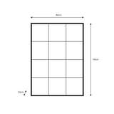 Gallery Chafford black window mirror 80x110cm, UK version