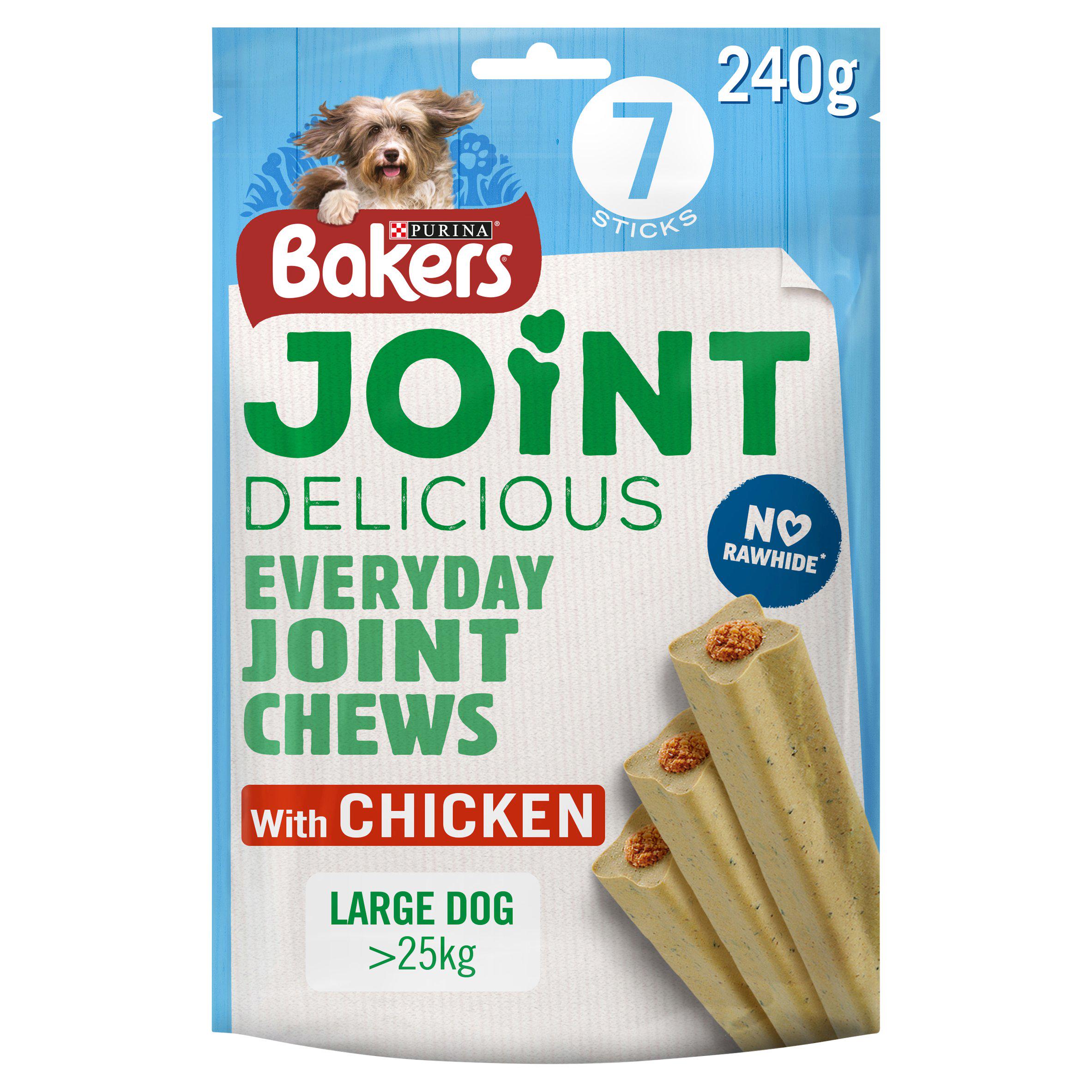 Bakers Joint Delicious Large Dog Treats Chicken 240g GOODS Sainsburys   