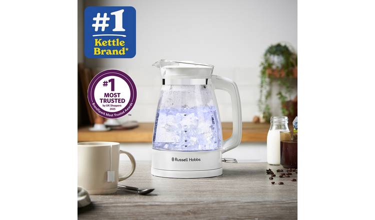 Russell Hobbs classic kettle white 1.7L, imported from the UK