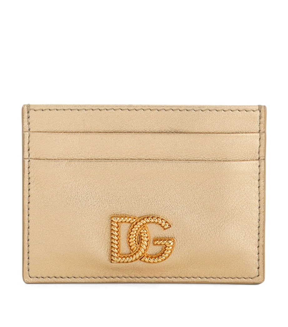Dolce&Gabbana laminated calfskin logo card holder, UK version