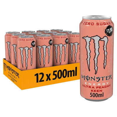 Costco UK Monster Energy Ultra Peachy Keen PMP 155 12 x 500ml- Buy online at McGrocer